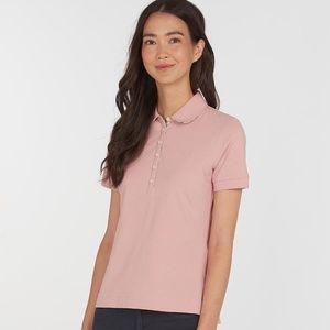 Pink Barbour Polo with tartan lining